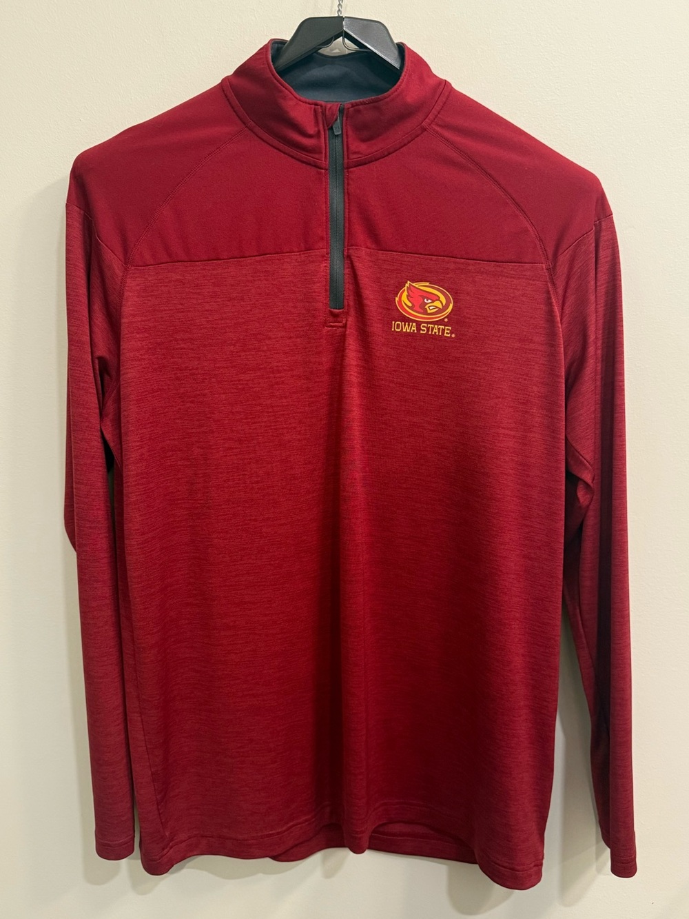 Under Armour - Iowa State Cyclones 1/4 Zip Pullover - Red/Gold - Large